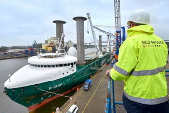 Bilder vom Umschlag im Rendsburg Port